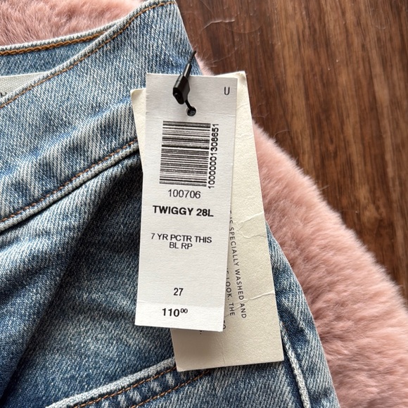 Aritzia Twiggy Denim Forum Light Blue Flare Leg Jeans - Picture 4 of 6